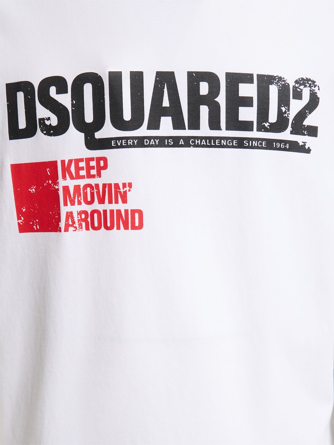 Shop Dsquared2 Cotton Jersey Logo T-shirt In White