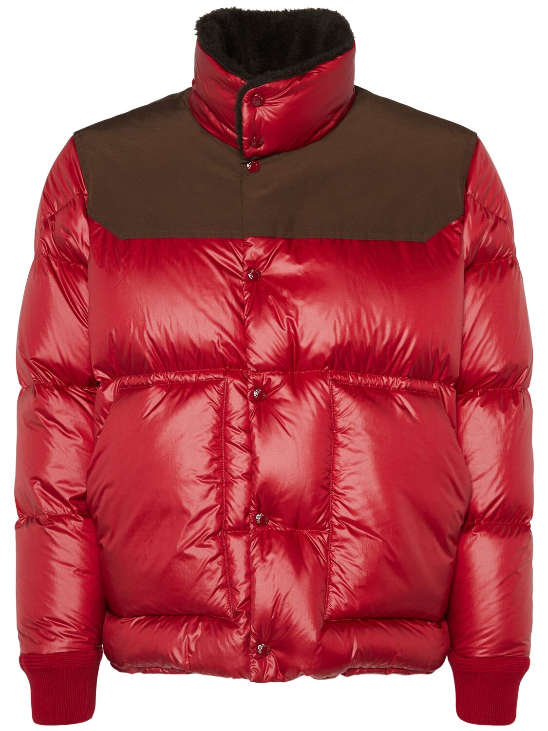 Moncler Vajolet Nylon Down Jacket In Red