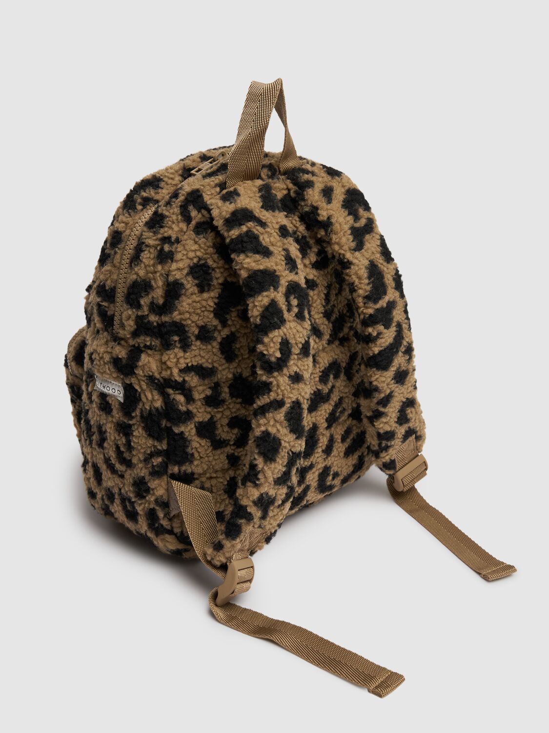 Shop Liewood Leo Print Recycled Poly Blend Backpack In 多色