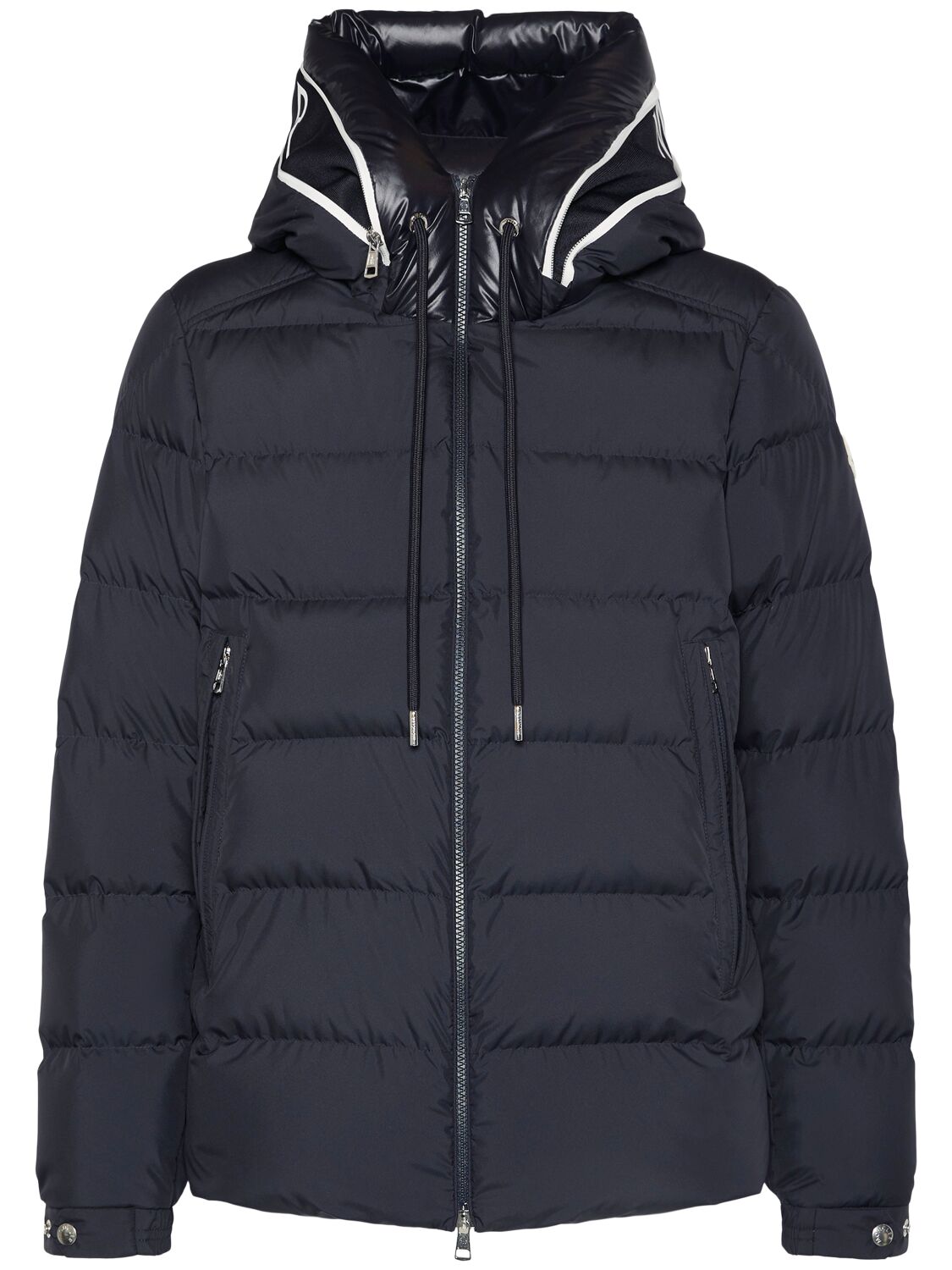 Moncler Cardere Tech Down Jacket In Blue