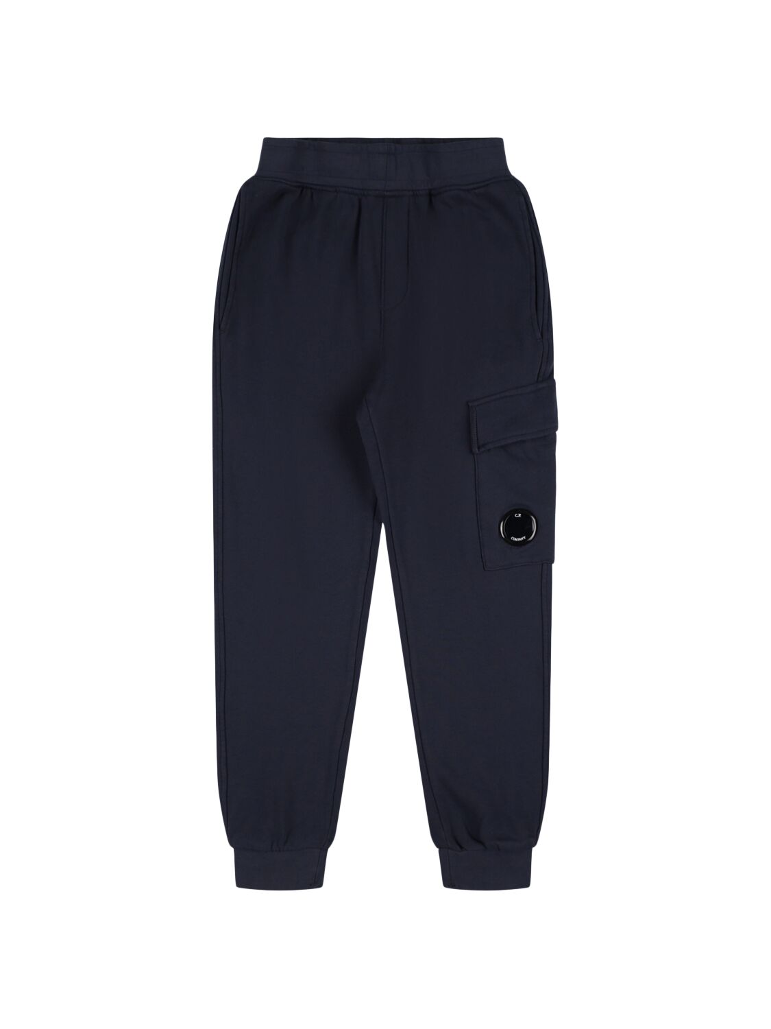 C.p. Company Cotton Cargo Sweatpants In Dark Blue