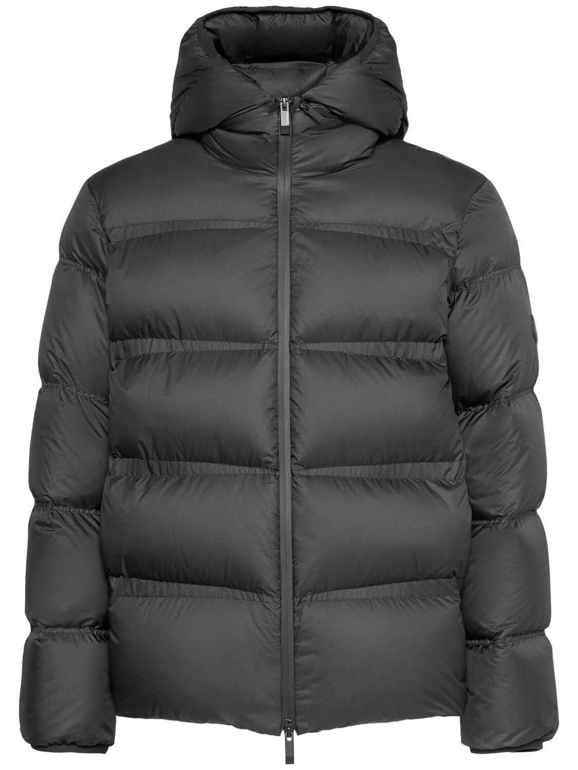 Shop Moncler Masac Nylon Down Jacket In Black