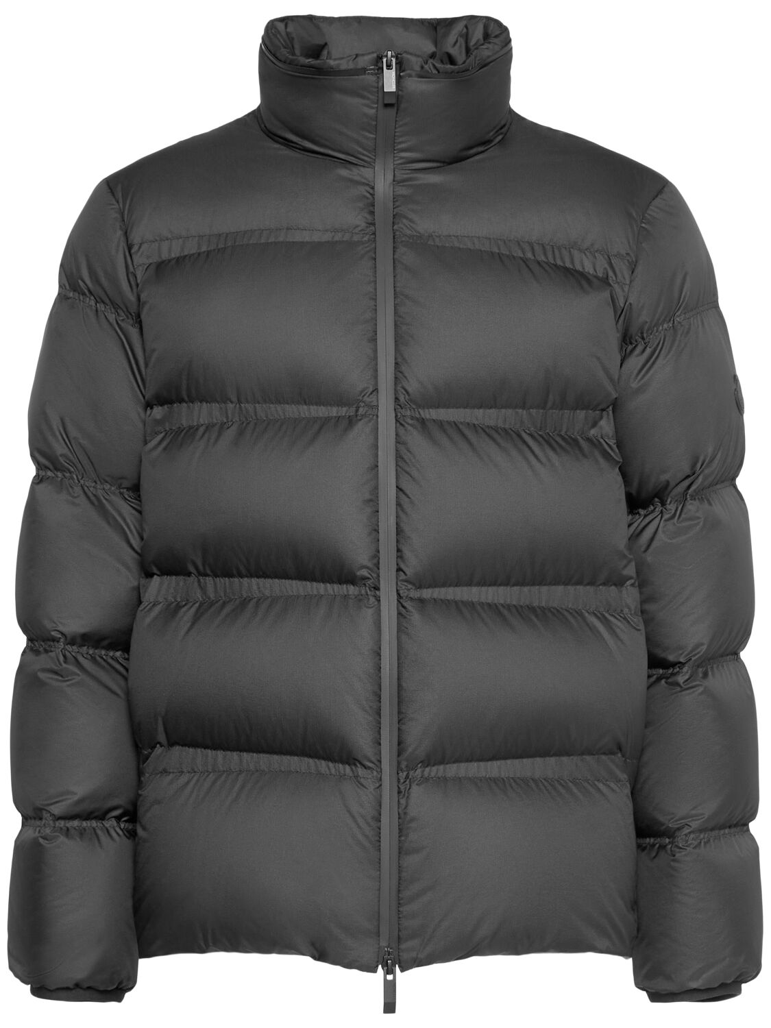 Shop Moncler Masac Nylon Down Jacket In Black