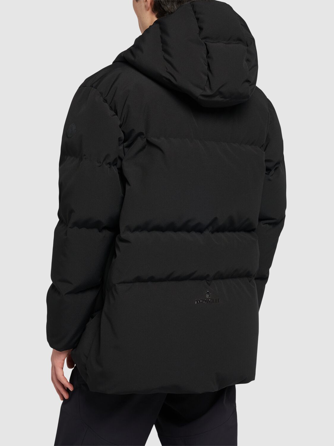 Shop Moncler Lausen Nylon Down Jacket In Black