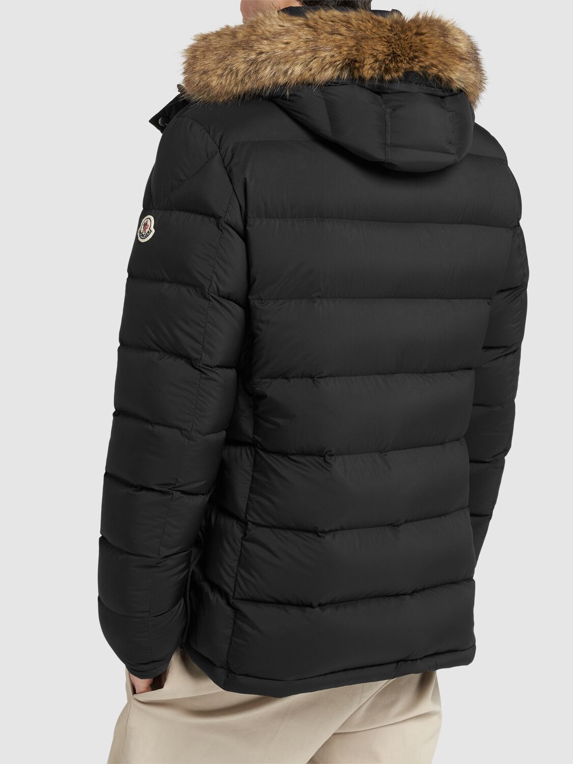 Shop Moncler Clunye Nylon Down Jacket In Black