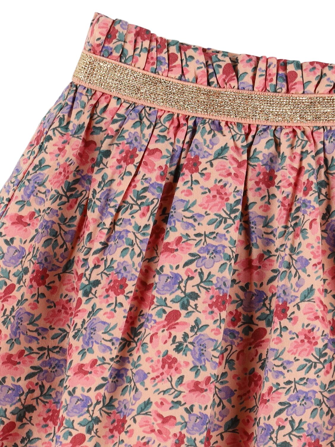 Shop Louise Misha Printed Cotton Twill Skirt In Multicolor