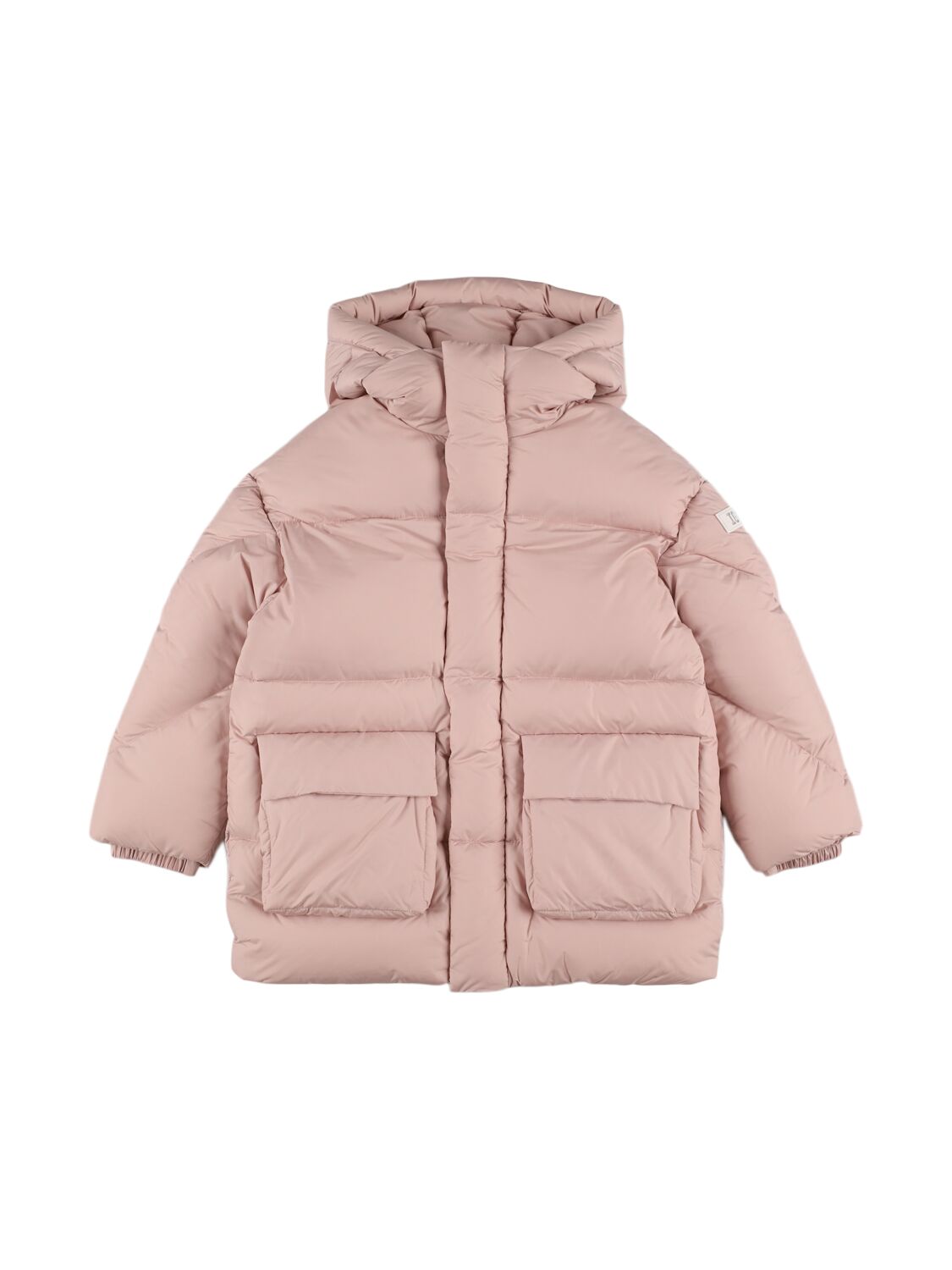 Il Gufo Hooded Nylon Down Jacket In Pink