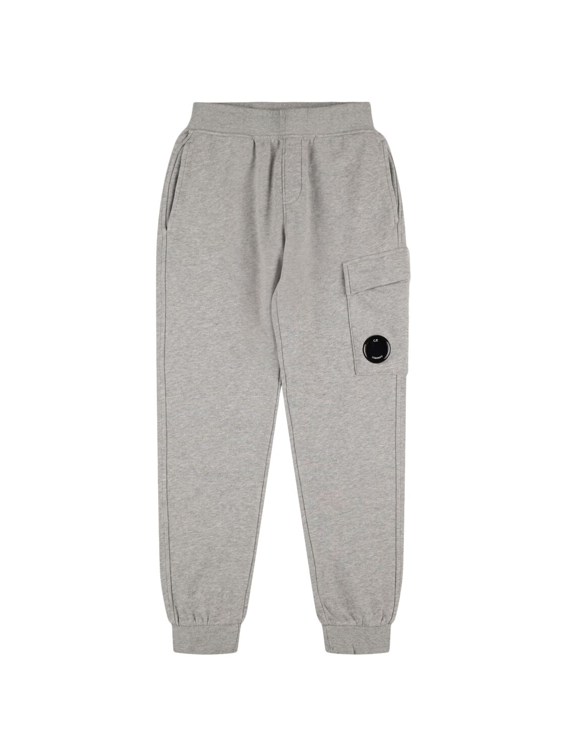 C.p. Company Cotton Cargo Sweatpants In Grey