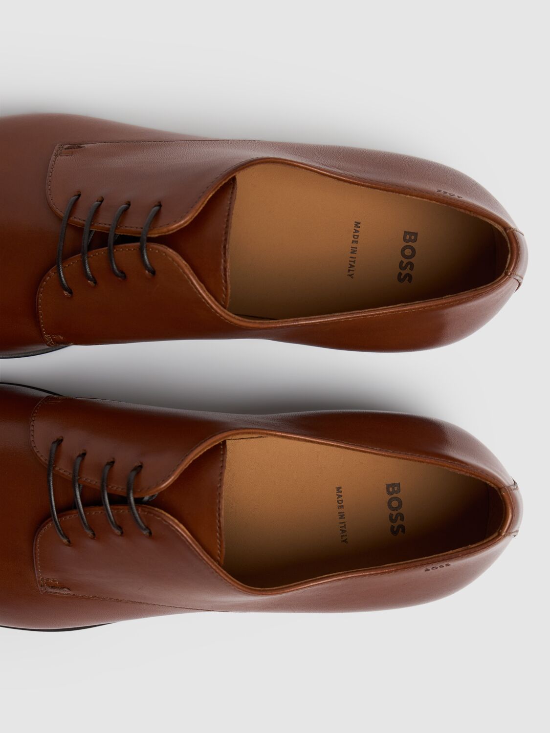 Shop Hugo Boss Kensington Lace-up Derby Shoes In Brown