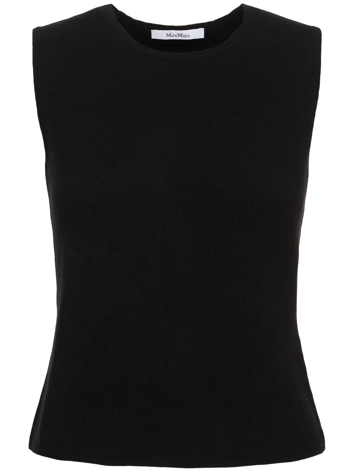 Shop Max Mara Fosco Wool & Cashmere Knit Top In Black