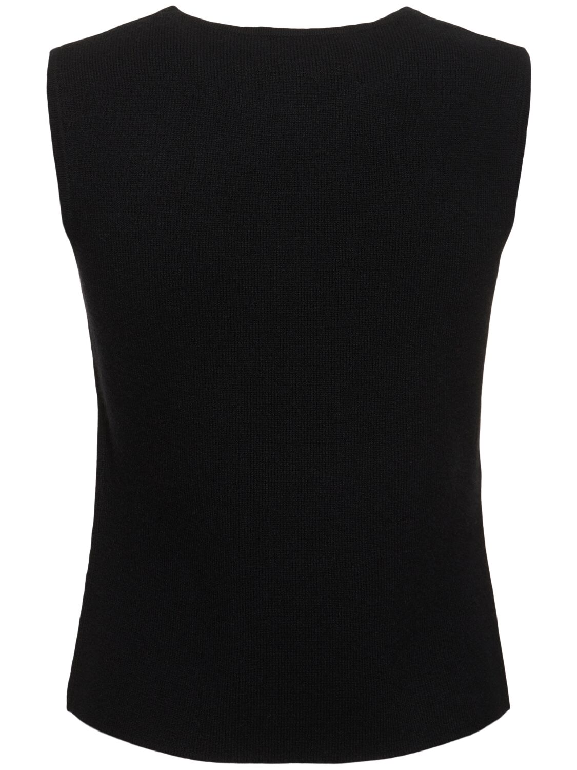 Shop Max Mara Fosco Wool & Cashmere Knit Top In Black