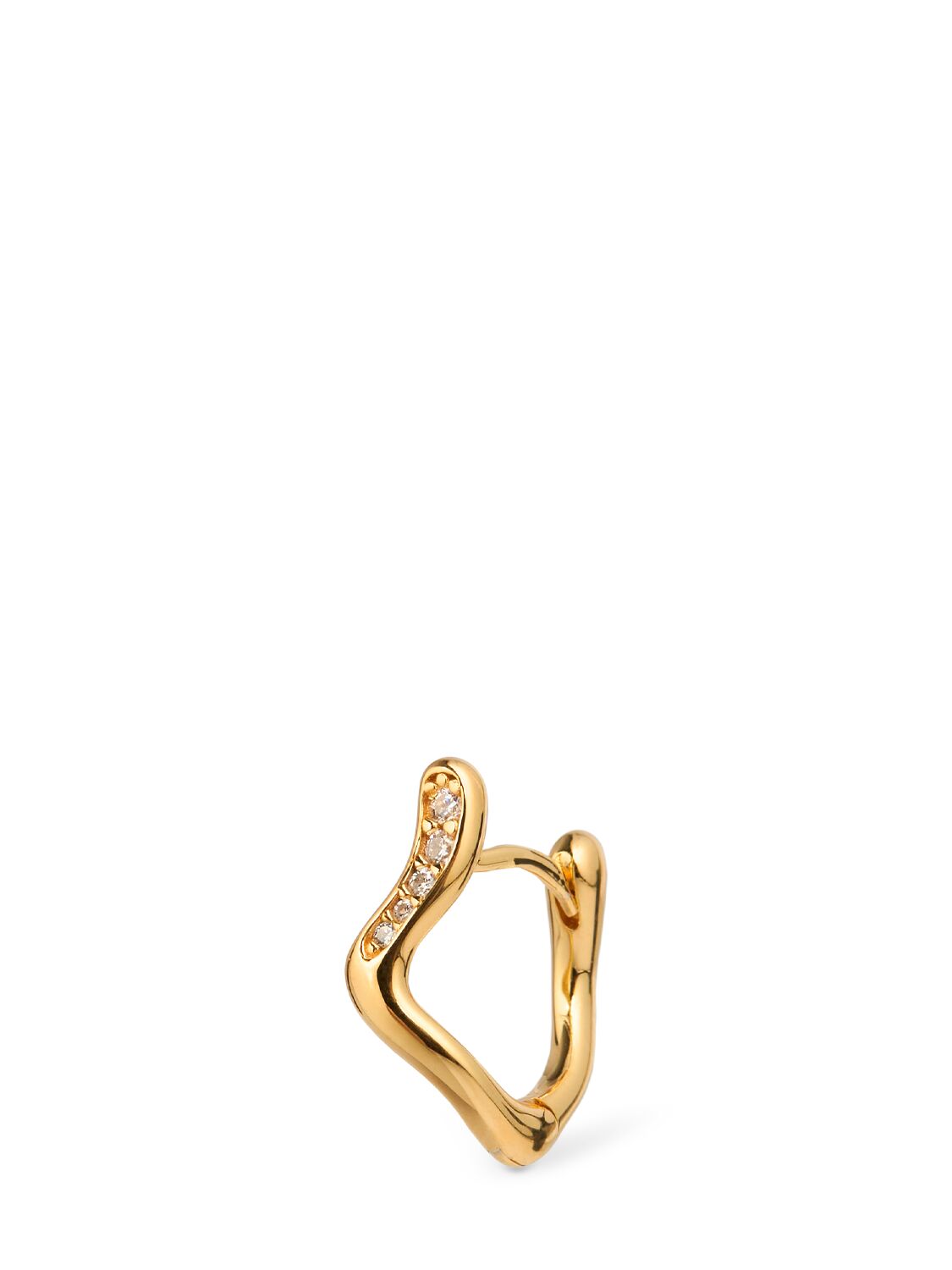 Maria Black Yasmin 8 Mono Huggie Earring In Gold