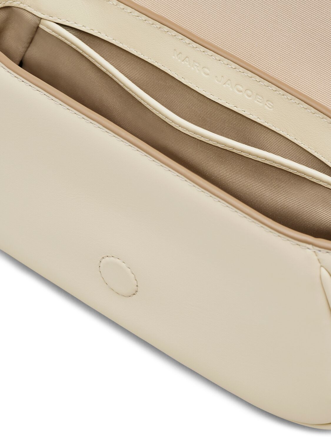 Shop Marc Jacobs The Small Clover Leather Shoulder Bag In Cloud White