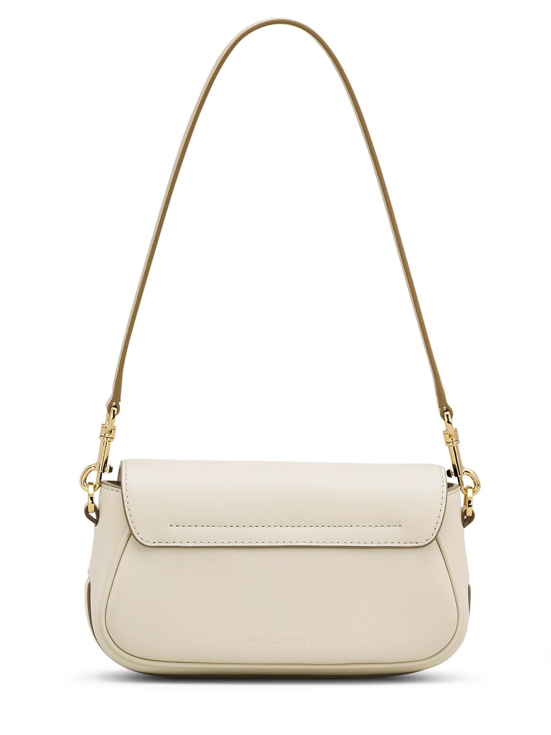 Shop Marc Jacobs The Small Clover Leather Shoulder Bag In Cloud White