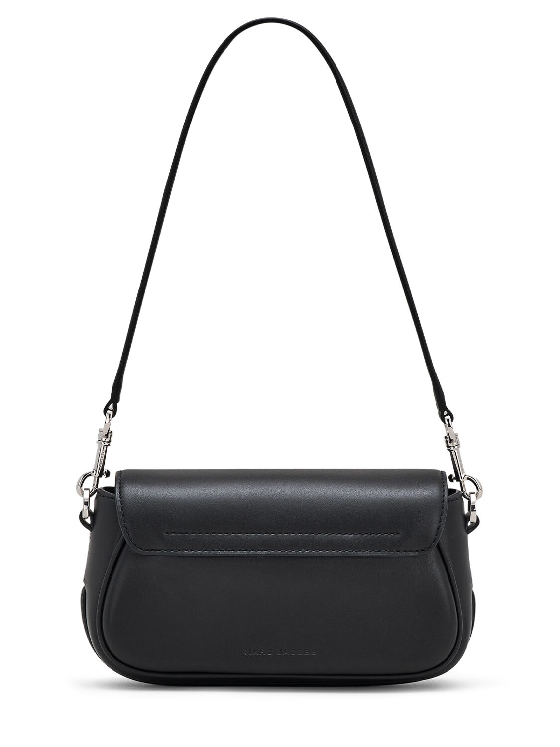 Shop Marc Jacobs The Small Clover Leather Shoulder Bag In Black