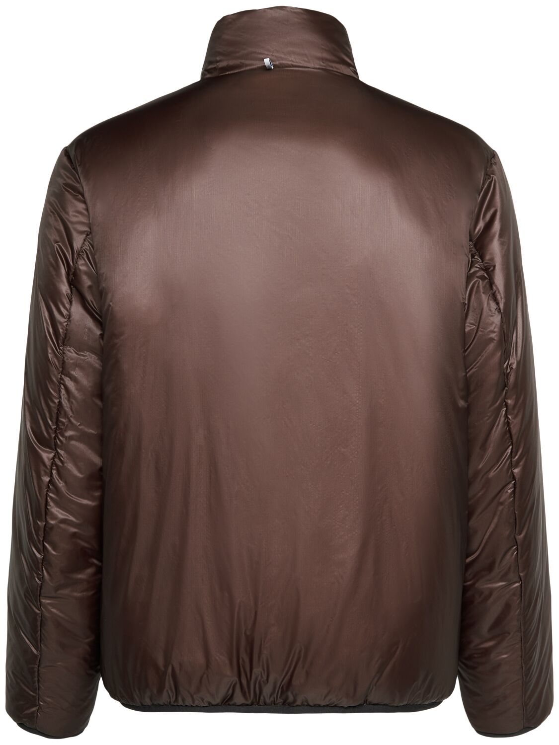 Shop Moncler Larcher Nylon Down Jacket In Dark Brown