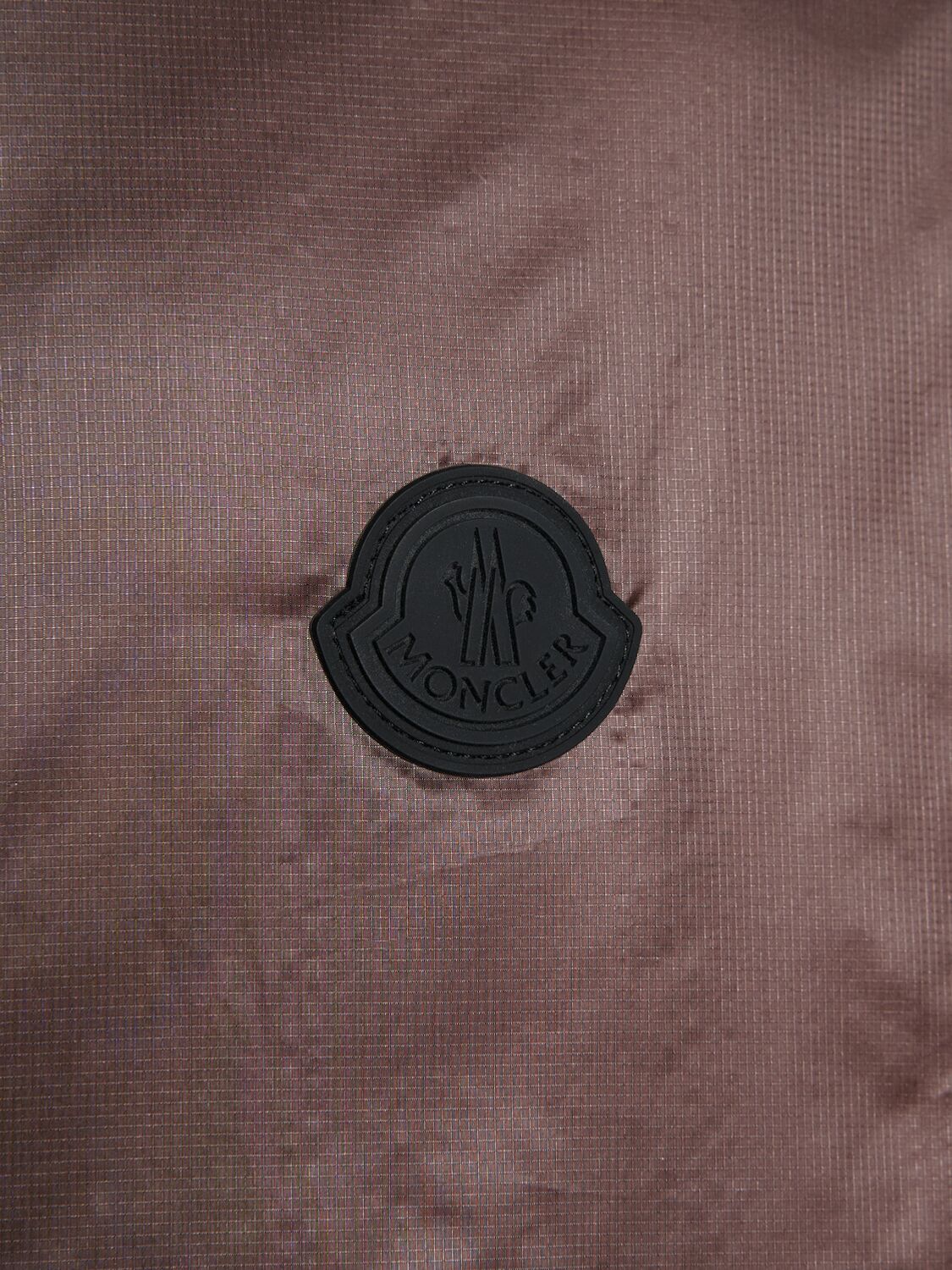 Shop Moncler Larcher Nylon Down Jacket In Dark Brown