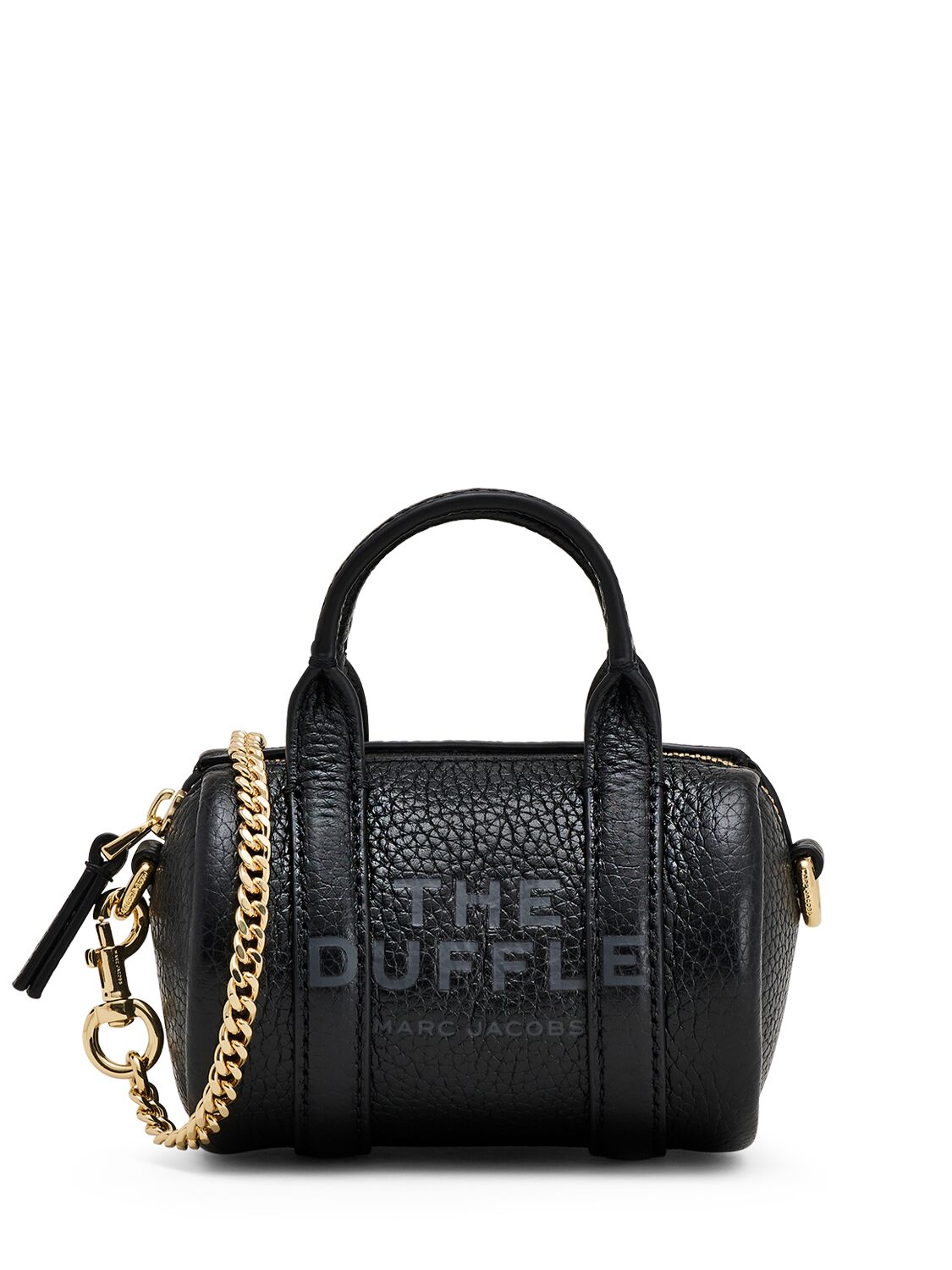 Marc Jacobs The Nano Duffle Leather Crossbody Bag In Black