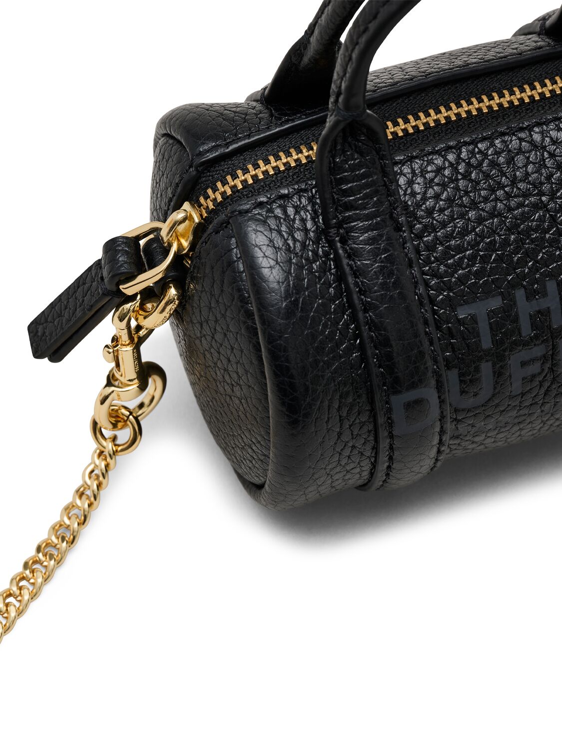 Shop Marc Jacobs The Nano Duffle Leather Crossbody Bag In Black