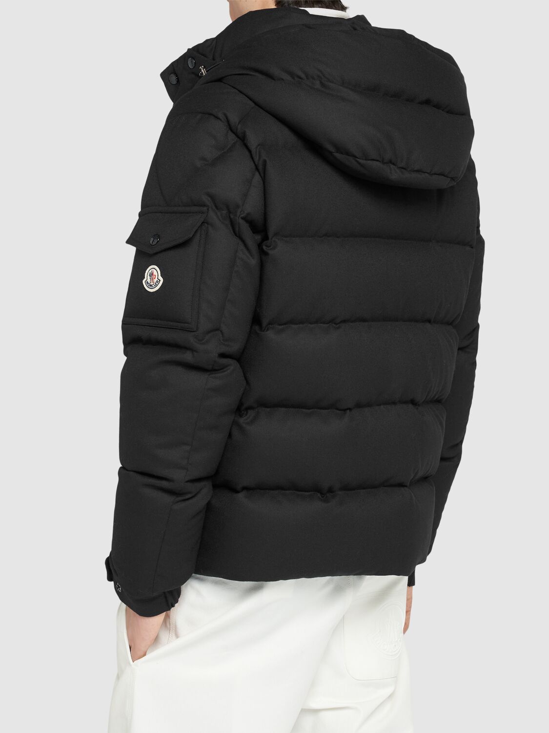 Shop Moncler Vezere Nylon Down Jacket In Black