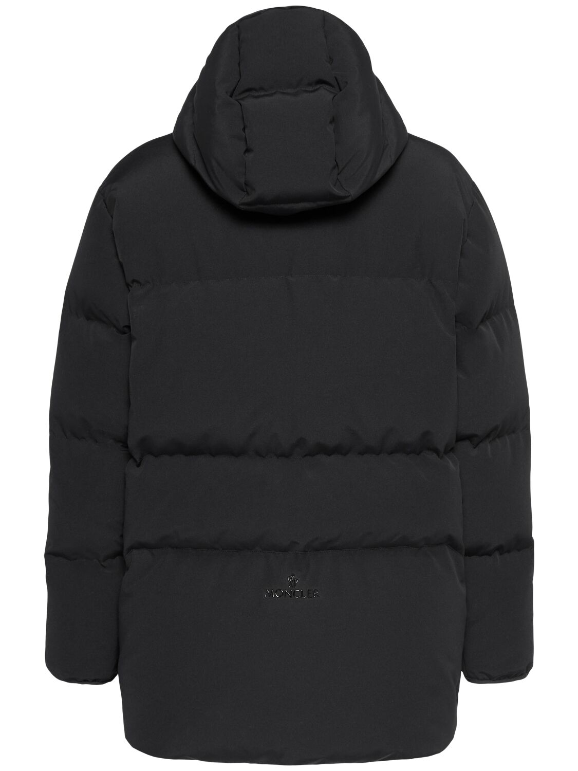 Shop Moncler Lausen Nylon Down Jacket In Black