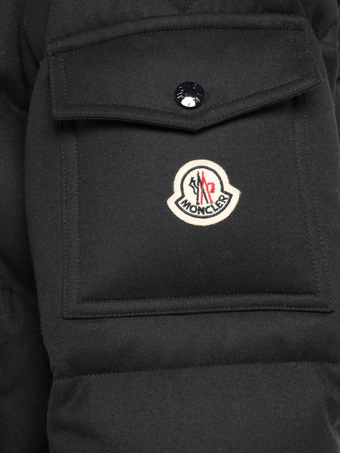 Shop Moncler Vezere Nylon Down Jacket In Black