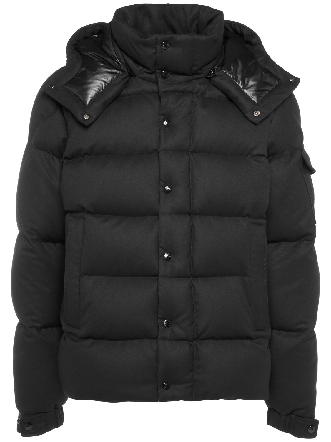 Shop Moncler Vezere Nylon Down Jacket In Black