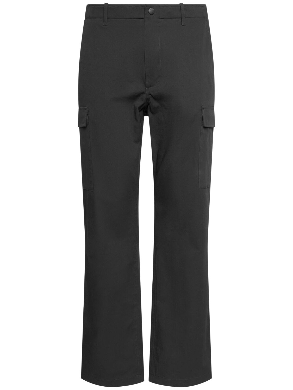 Moncler Stretch Cotton Gabardine Pants In Black