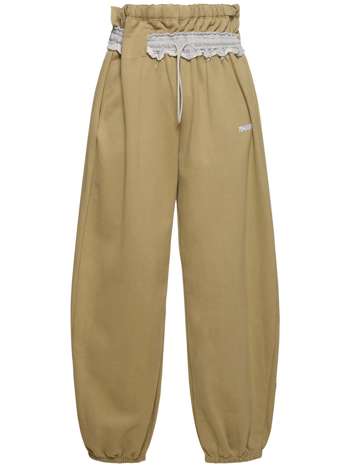 Shop Magliano Provincia Cotton Track Pants In Beige