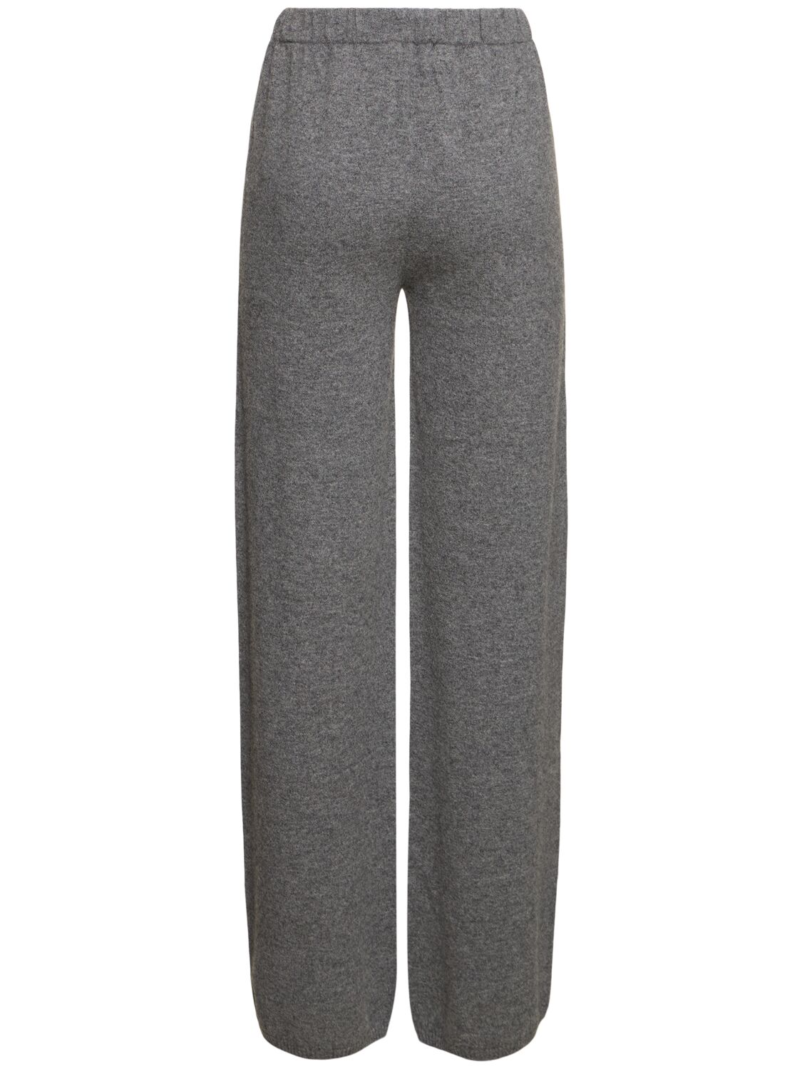 Shop Aya Muse Gaia Knitted Cashmere Pants In Grey