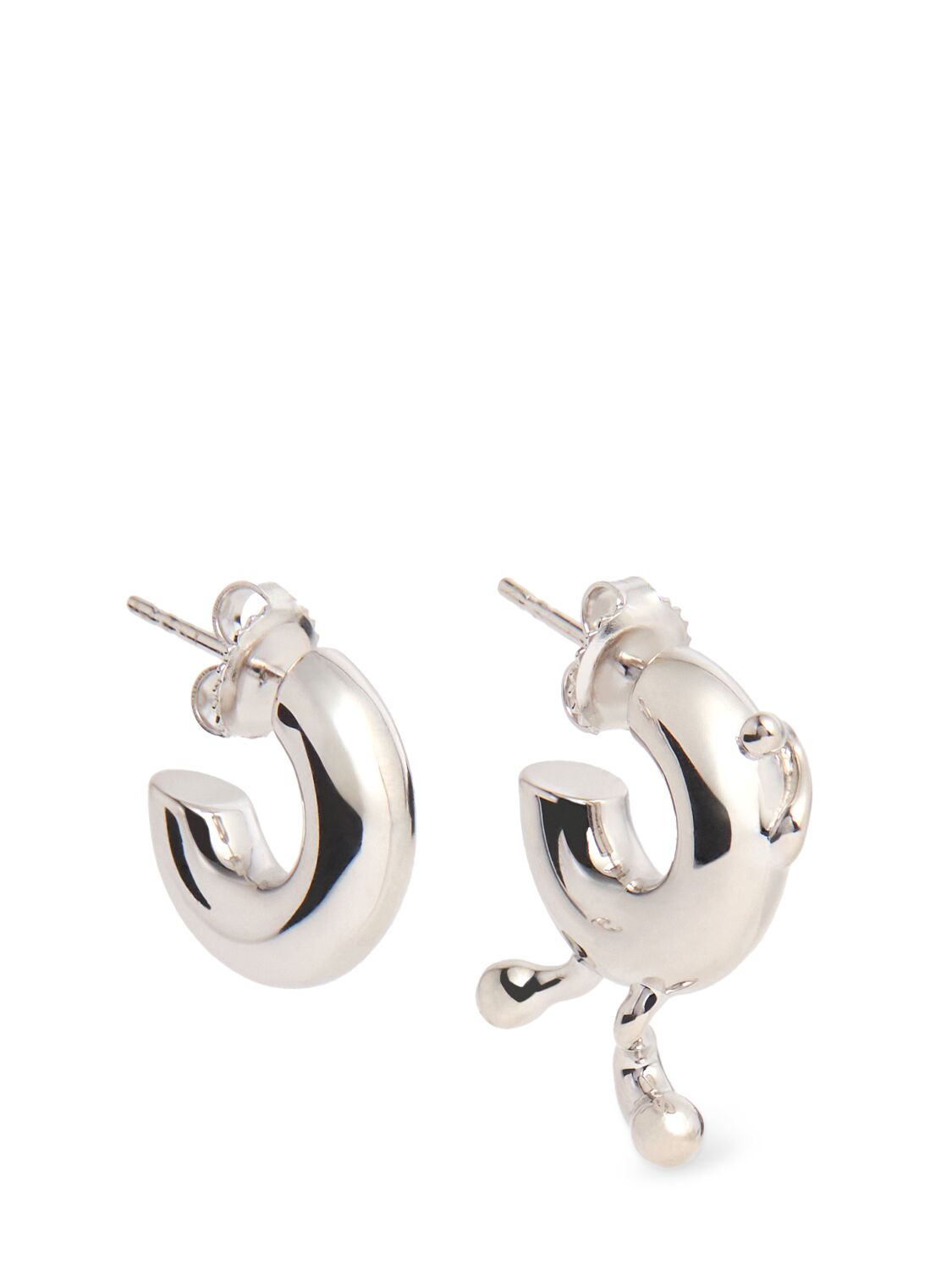 Maria Black In Real Life Hoop Earrings In Silver