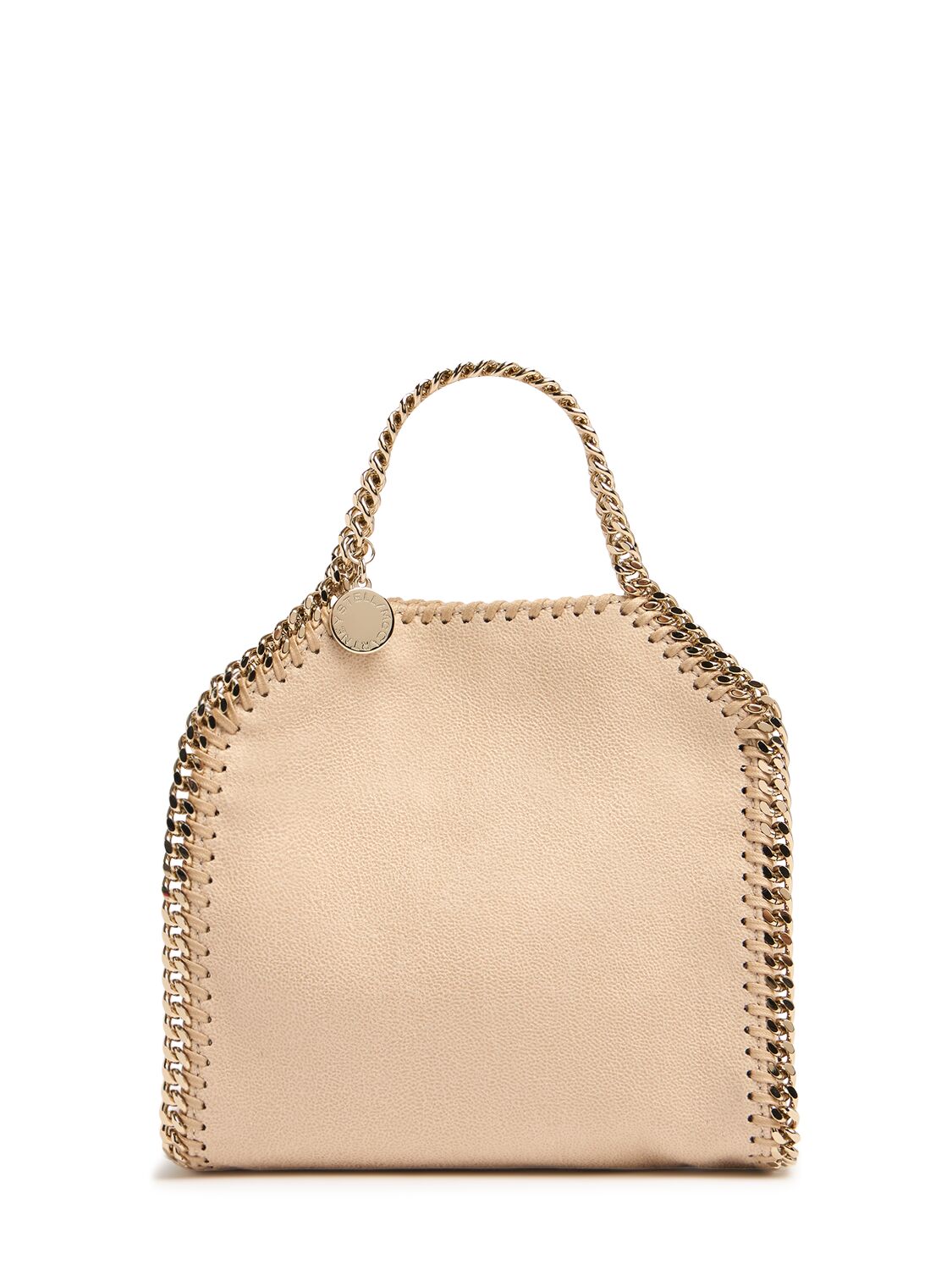 Stella Mccartney Tiny Falabella Eco Shaggy Tote Bag In Beige