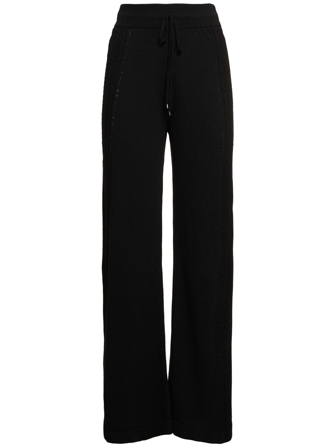 Ermanno Scervino Embroidered Knit Sweatpants In Black