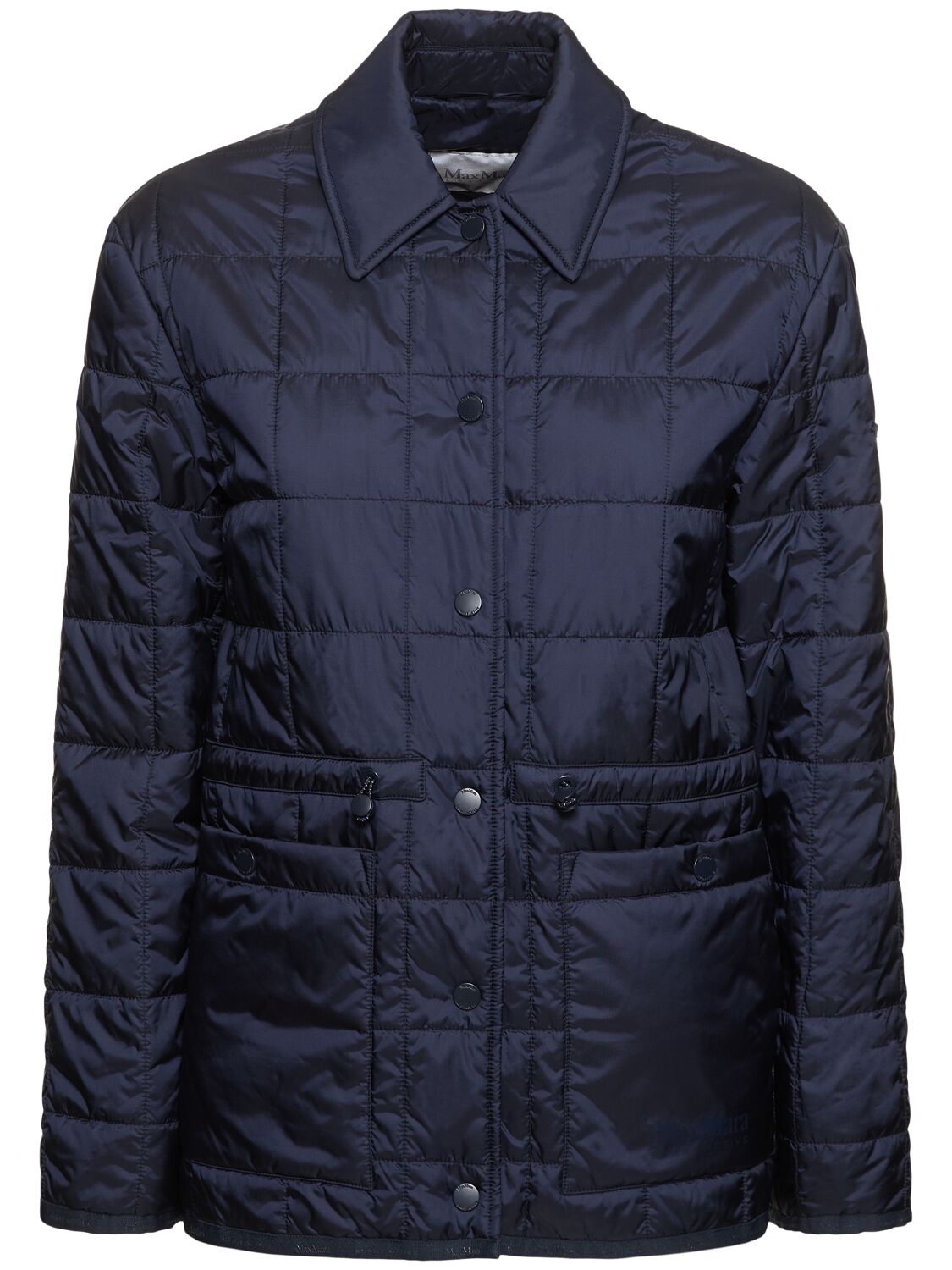 Max Mara Como Quilted Jacket In Navy