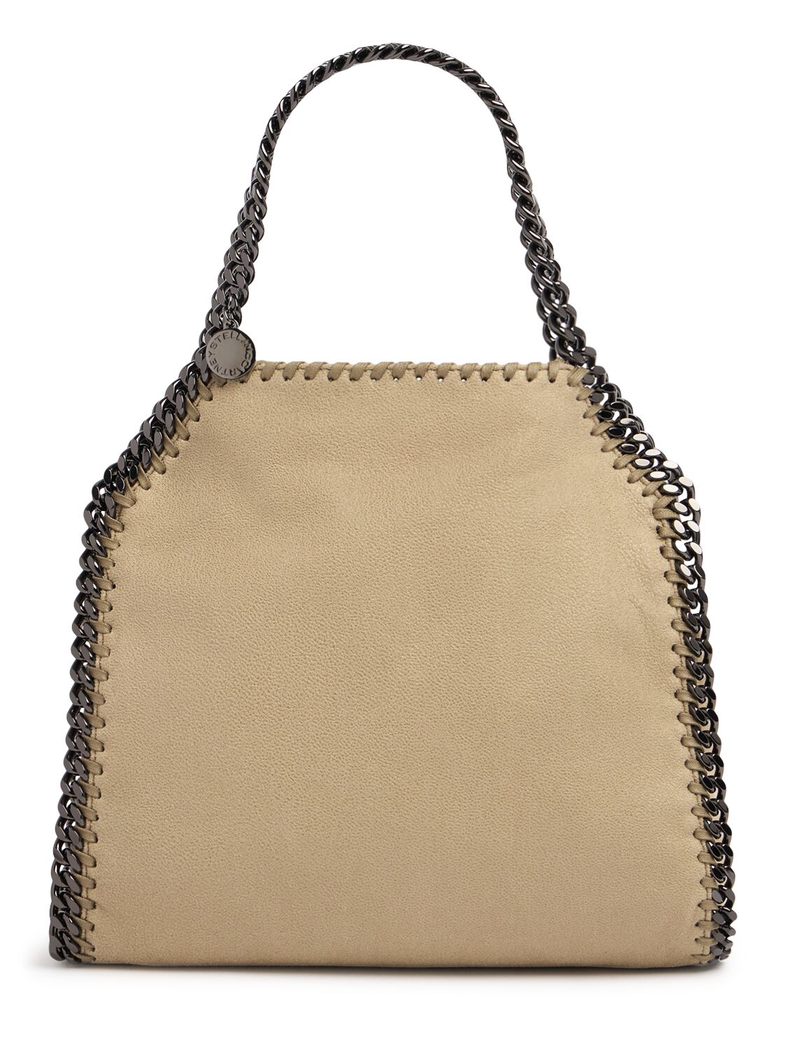 Stella Mccartney Mini Falabella Eco Shaggy Tote Bag In Light Khaki