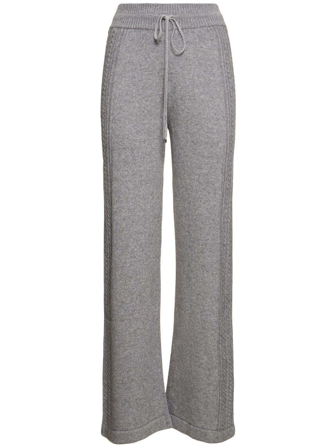 Ermanno Scervino Embroidered Knit Sweatpants In Grey