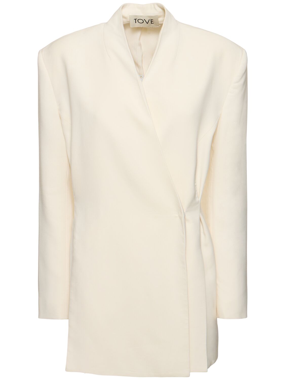 Shop Tove Aldar Wool Blend Blazer In Ivory