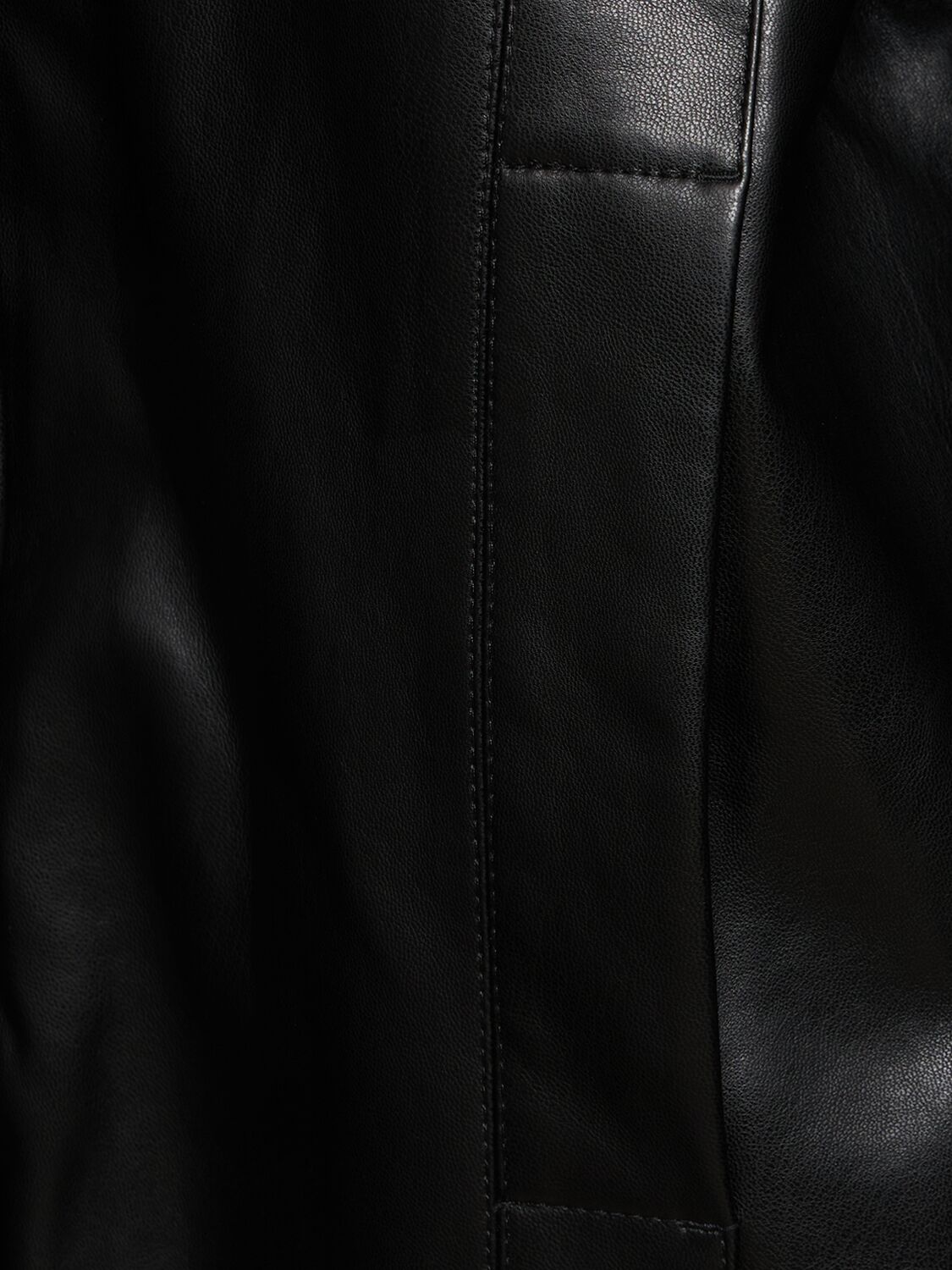 Shop The Garment Brooklyn Faux Leather Bomber Jacket In Black