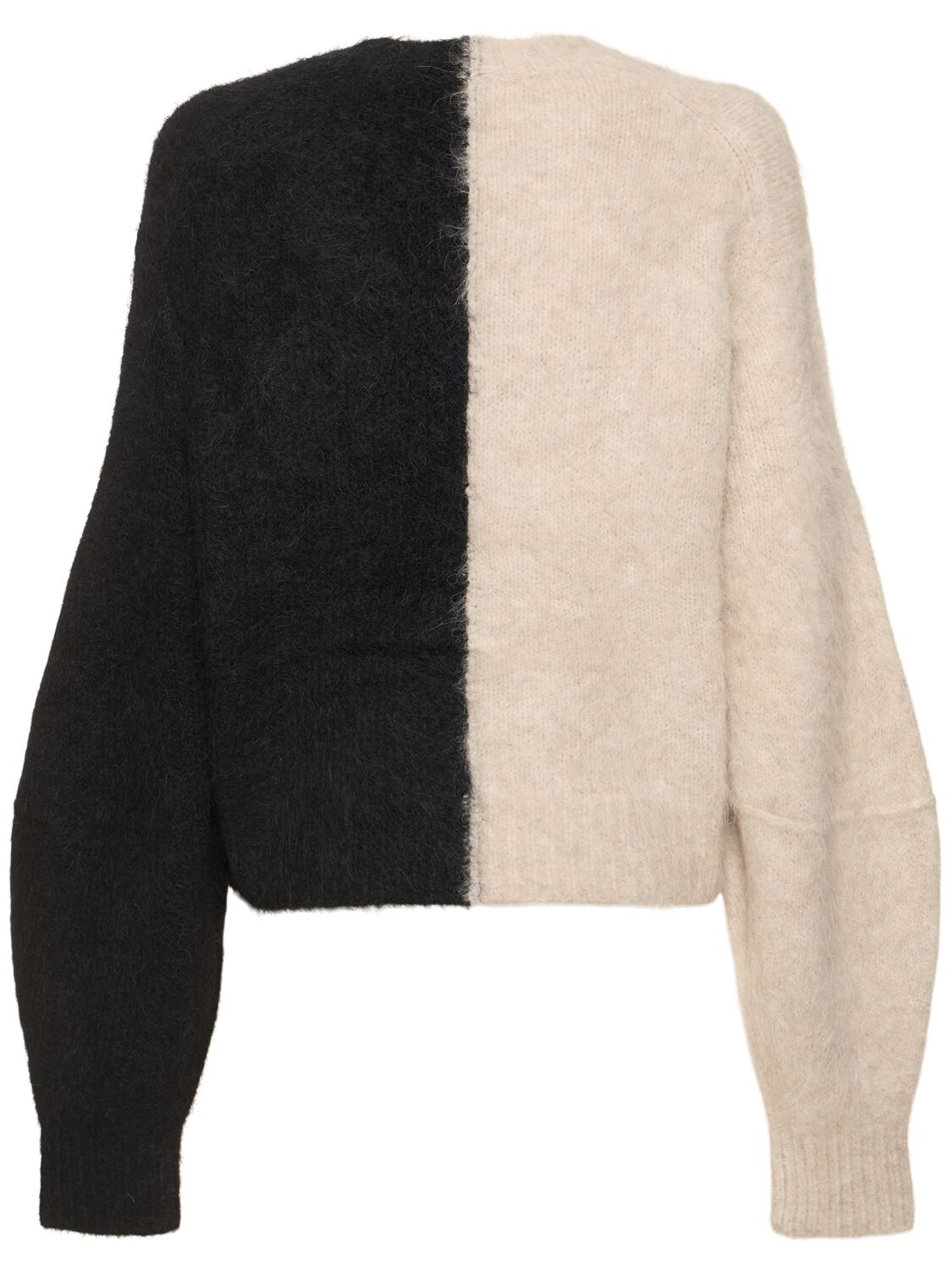 Shop The Garment Bern Alpaca Blend Knit Sweater In Black/beige