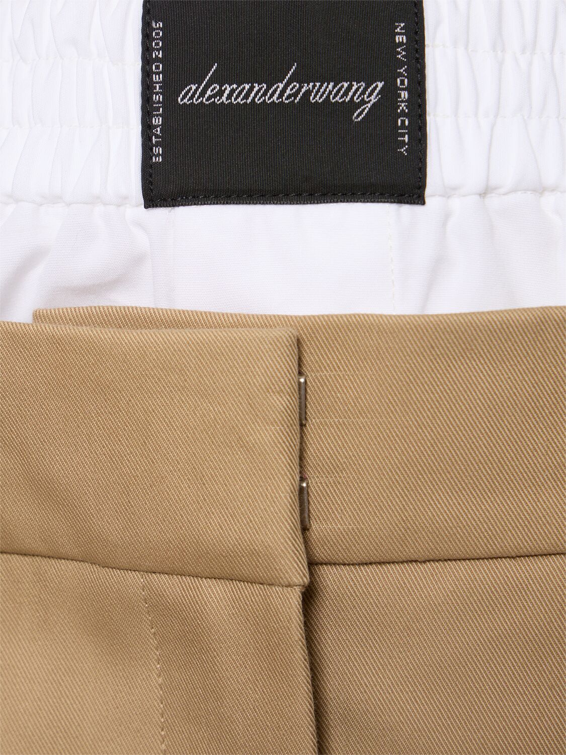 Shop Alexander Wang Boxer Top Pleated Skort In Beige