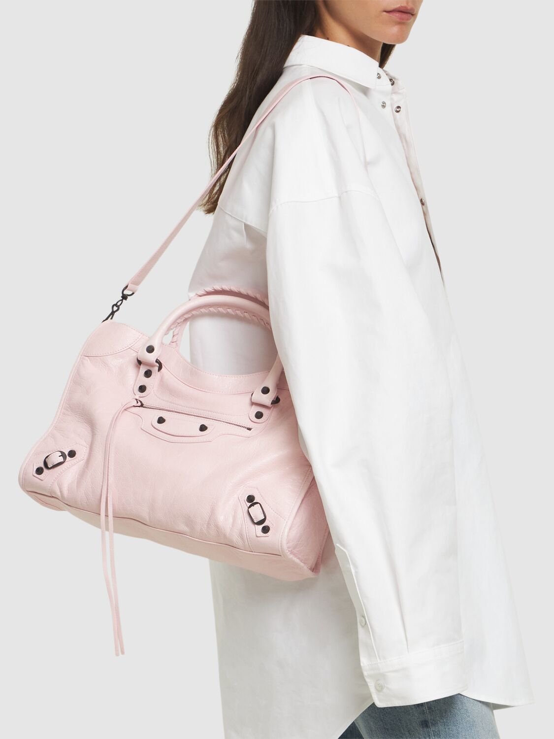 Balenciaga Medium Le City Arena Storico Leather Bag - Tote