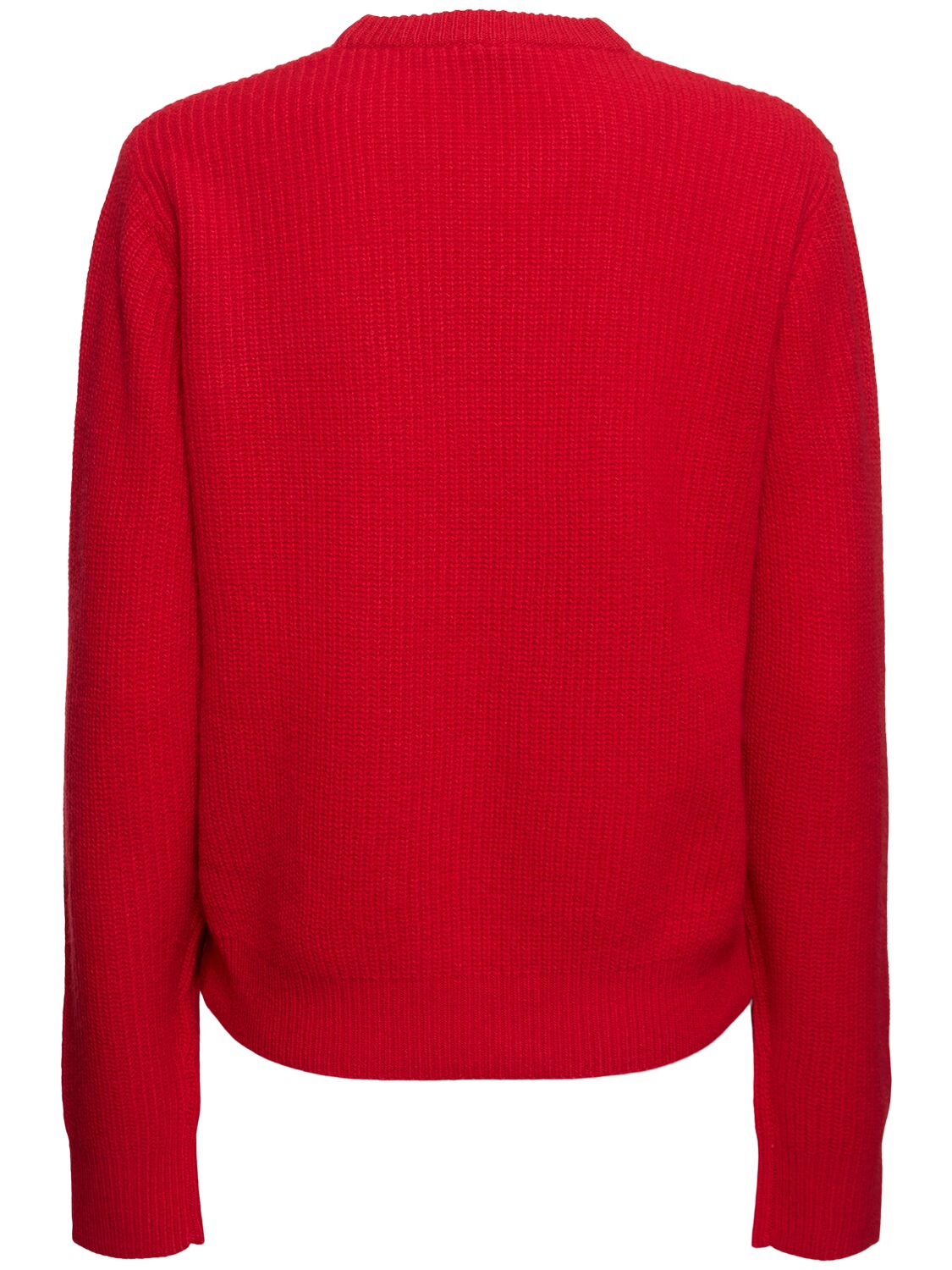 Shop The Garment Como Wool Blend Rib Knit Sweater In 红色