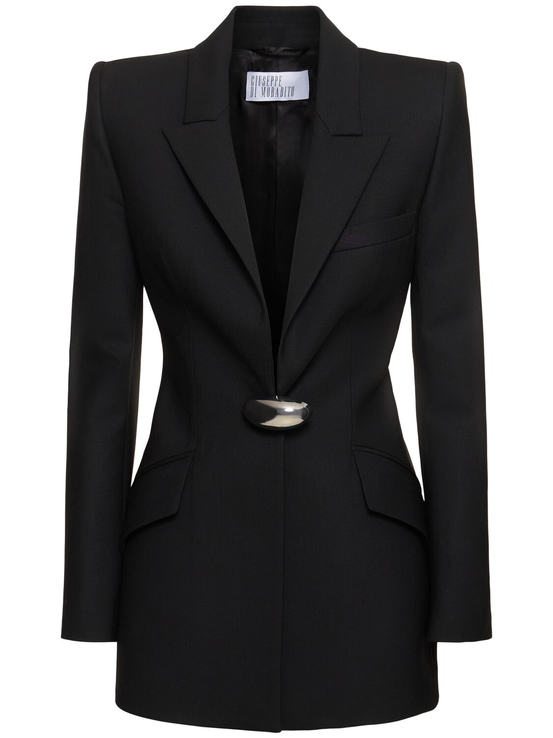 Giuseppe Di Morabito Stretch Wool Blazer In Black