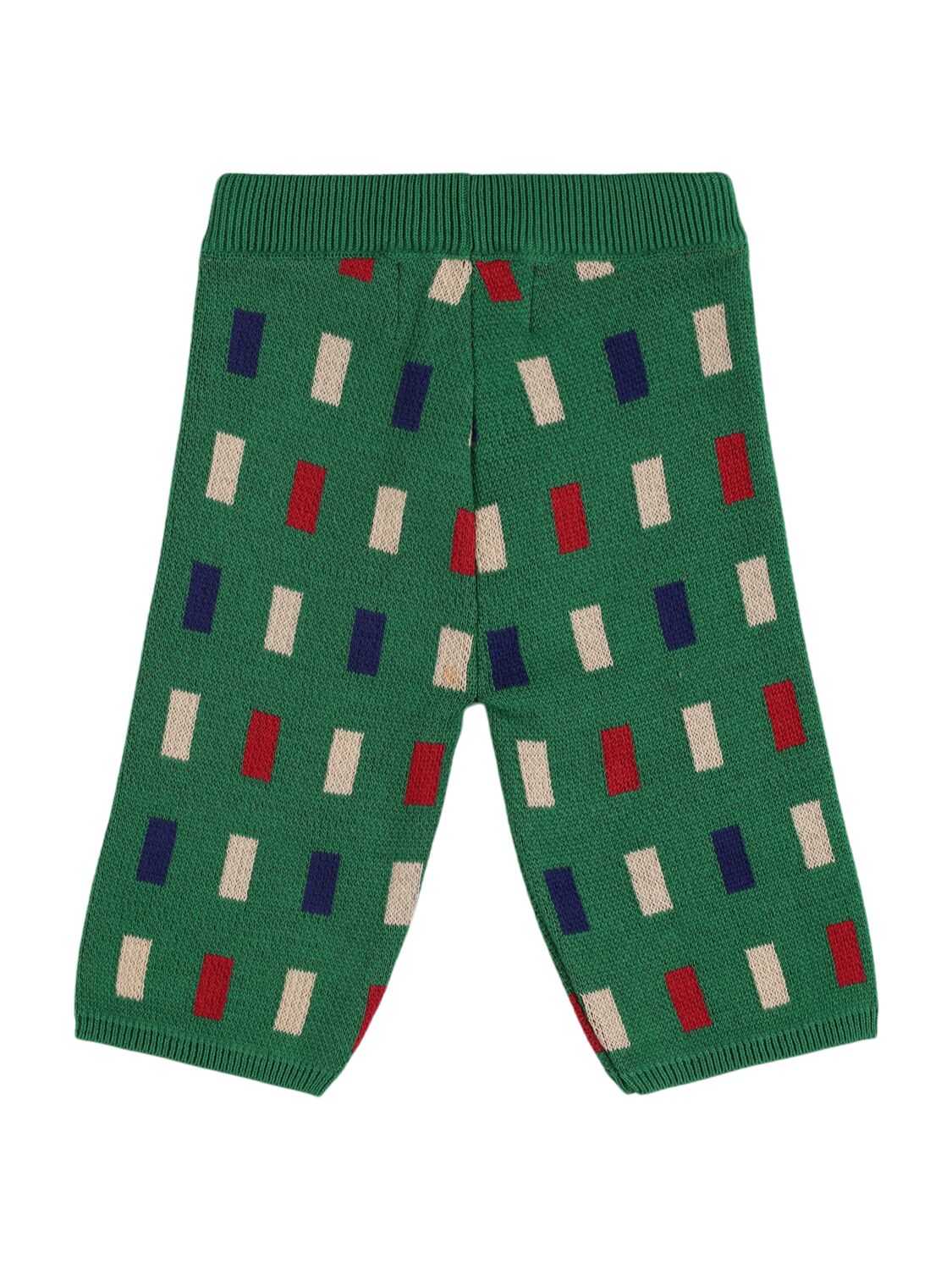 Shop Bobo Choses Cotton Knit Pants In 绿色