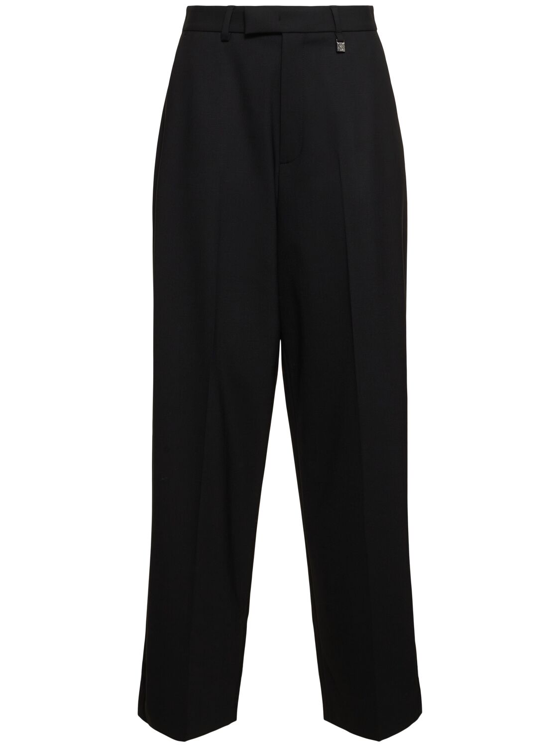 Giuseppe Di Morabito Wool Tailoring High Waist Straight Pants In Black