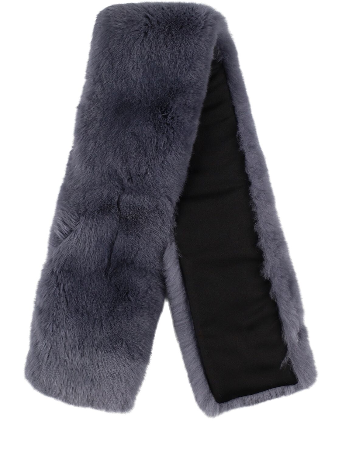 Yves Salomon Enfant Fur Scarf In 蓝色