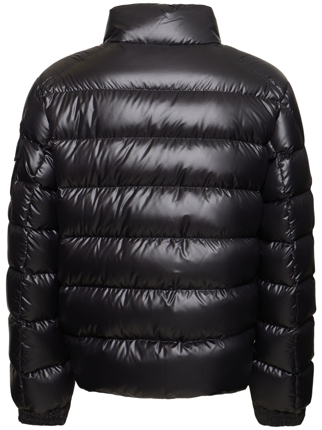 Shop Moncler Lule Short Tech Down Jacket In Black