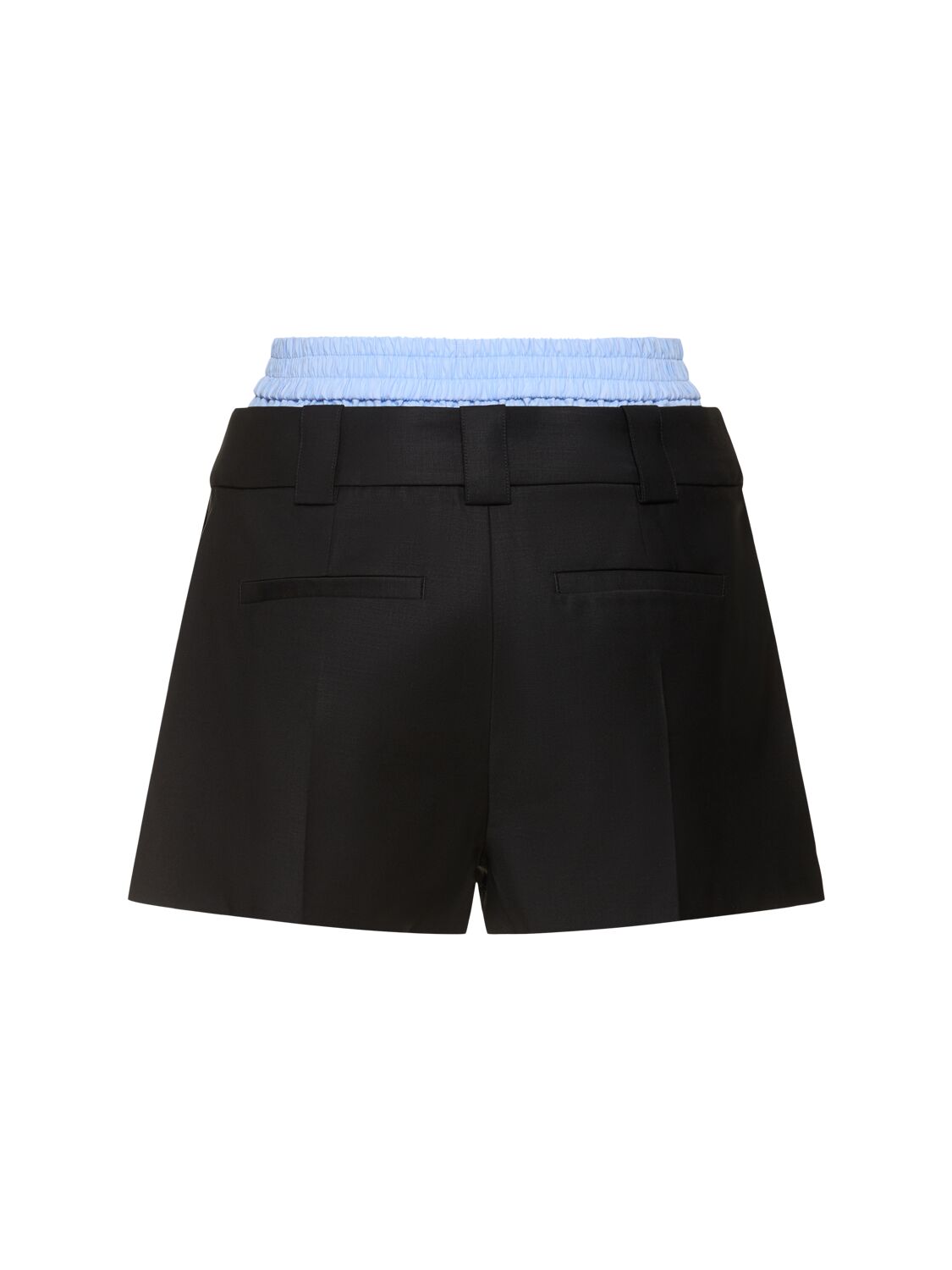 Shop Alexander Wang Pleated Mini Skort W/ Boxers In Black