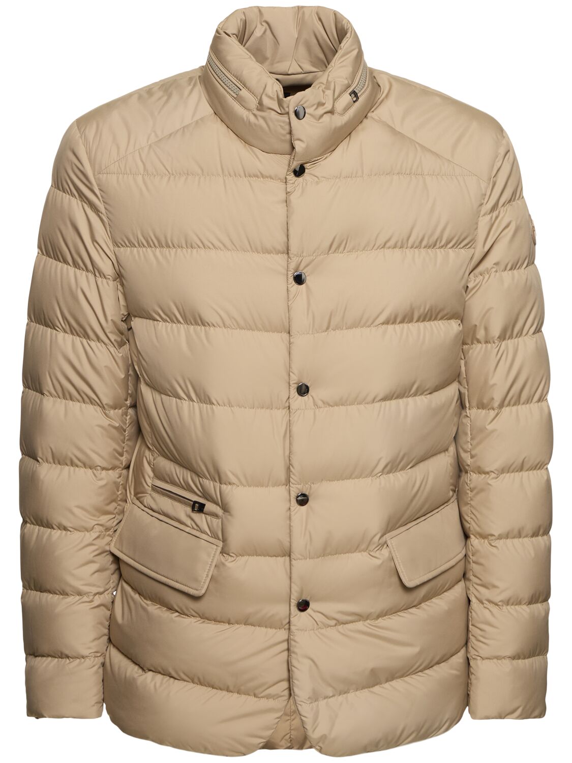 Shop Moncler Malinvern Airsoft Tech Down Jacket In Beige