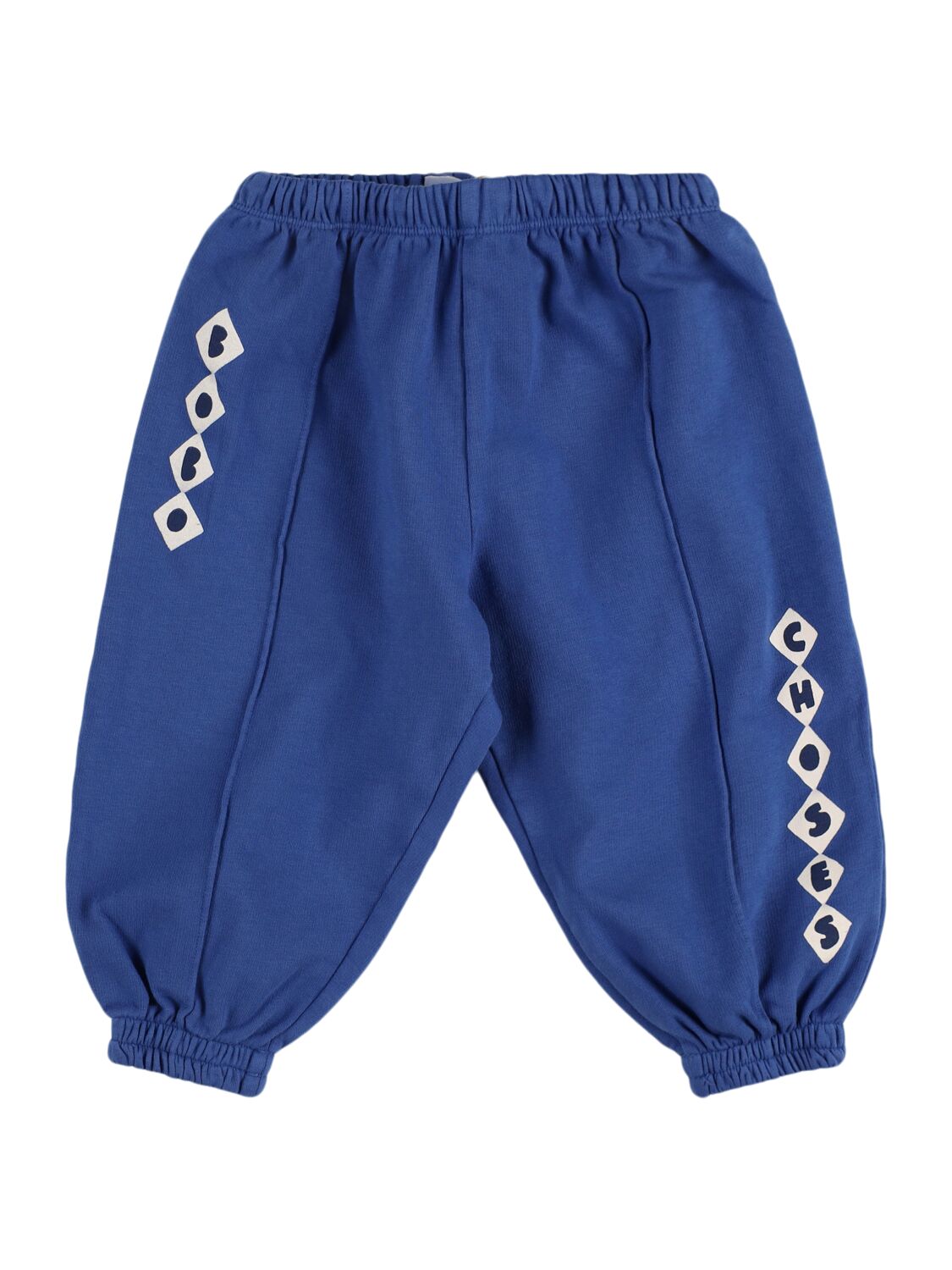 Bobo Choses Castle Print Organic Cotton Sweatpants In 蓝色